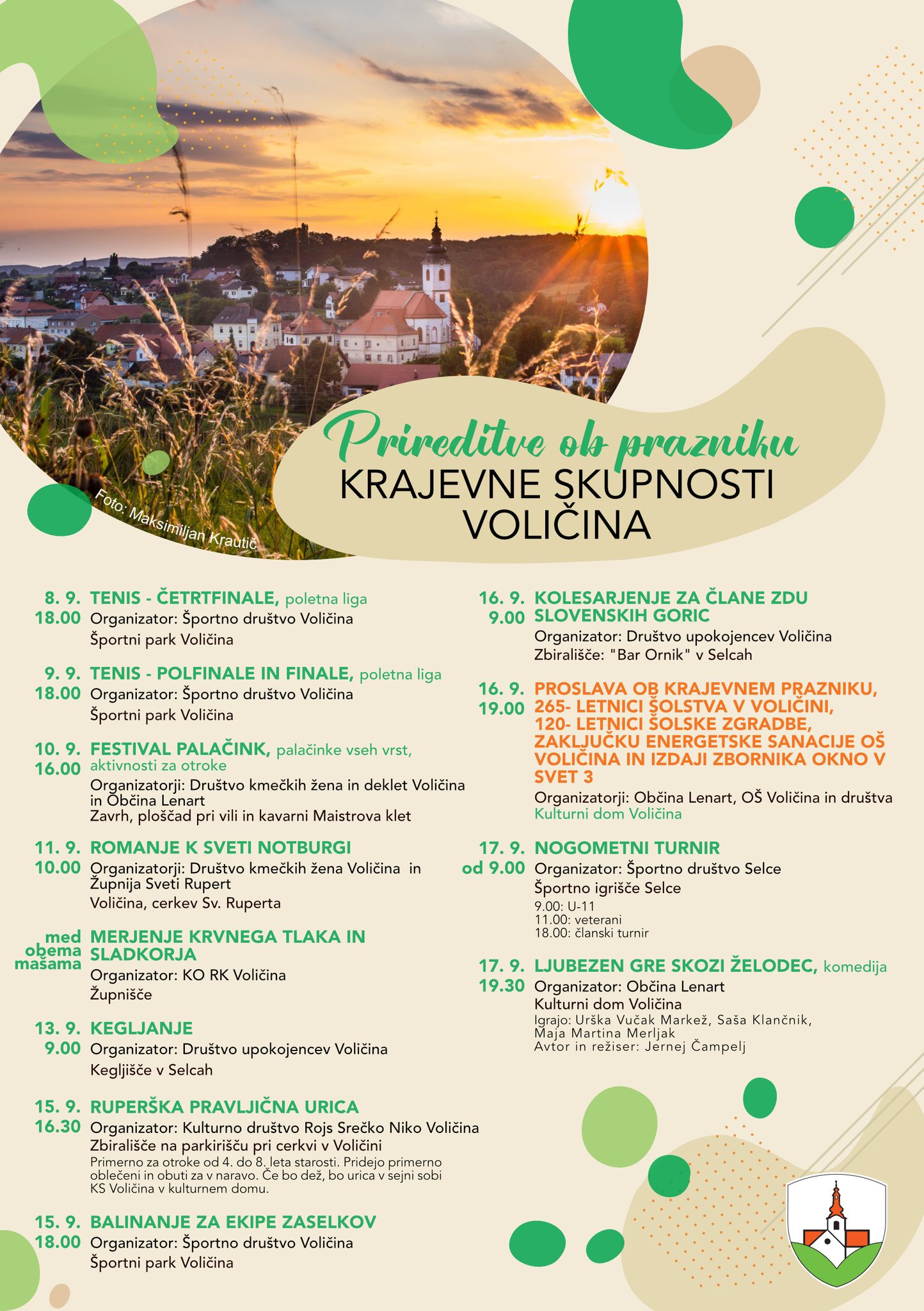 Prireditve ob krajevnem prazniku v Voličini